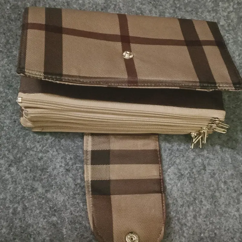 Wallet Organizer / Dompet Disiplin Keuangan Motif Polos Kartu Panjang Multifungsi Resletinh Kotak 4