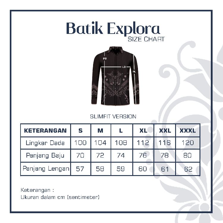 EXPLORA.ID Baju Batik Pria Navy Lapis Furing Lengan Panjang Warna Navy Katun Halus EXPLORA.ID Baju Batik Pria Navy Lapis Furing Lengan Panjang Warna Navy Katun Halus