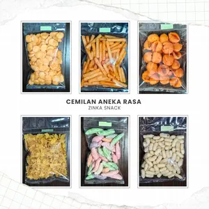 ZINKA SNACK Aneka Cemilan Kiloan Murah Lezat Lengkap Banyak Variasi Rasa Manis Asin Gurih Pedas Harga 6000-an