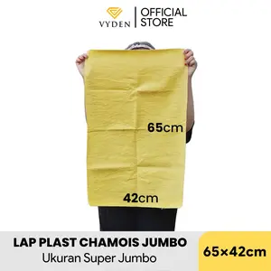 Kain Lap Plas Chamois Sangat Besar XXXL 65 x 42 Tebal Berserat Pengering Cuci untuk Mobil Motor Serap Air Tinggi Ukuran Jumbo bukan Aion Japan Jepang Magic Towel Kaca Lantai Rumah