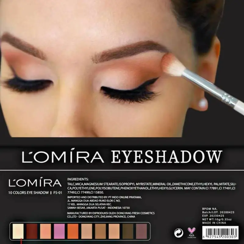 Lomira 10 Colour Eyeshadow / Eyeshadow pallet Lomira 2