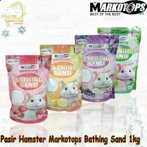 Pasir Hamster Markotops 1 kg Wangi Bathing Sand Hamster Pasir Mandi Hamster 1KG
