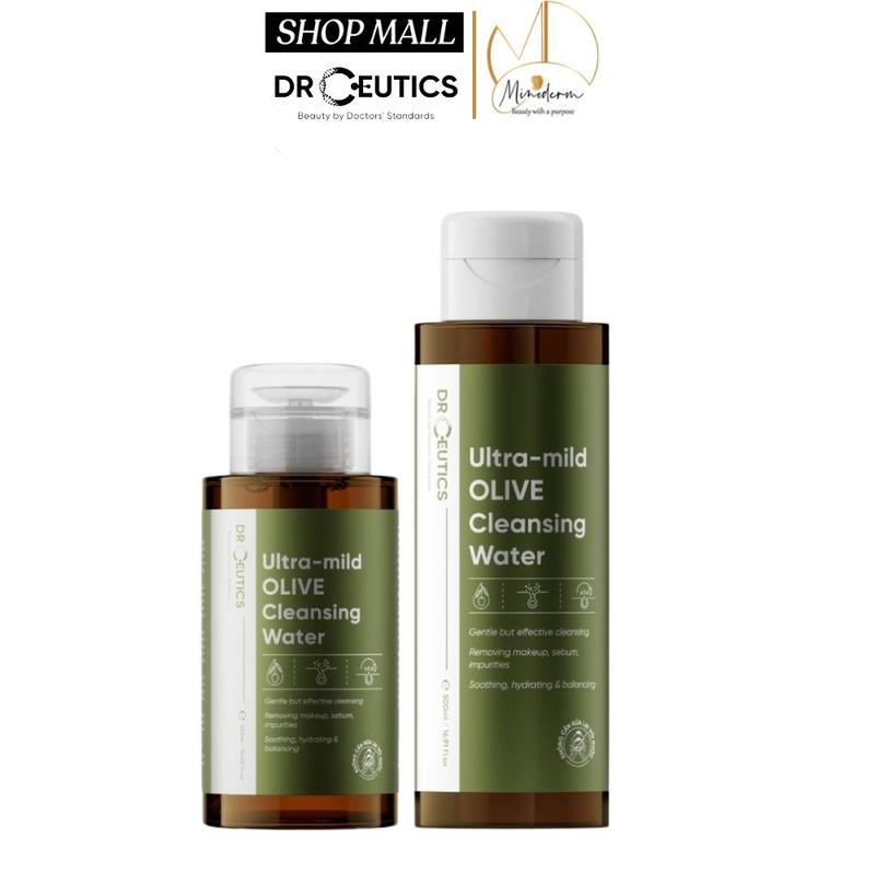 Nước tẩy trang DRCEUTICS Ultra-Mild Olive Cleansing Water làm sạch sâu, không gây khô da 310ml, 500ml Women Nữ Cosmetic