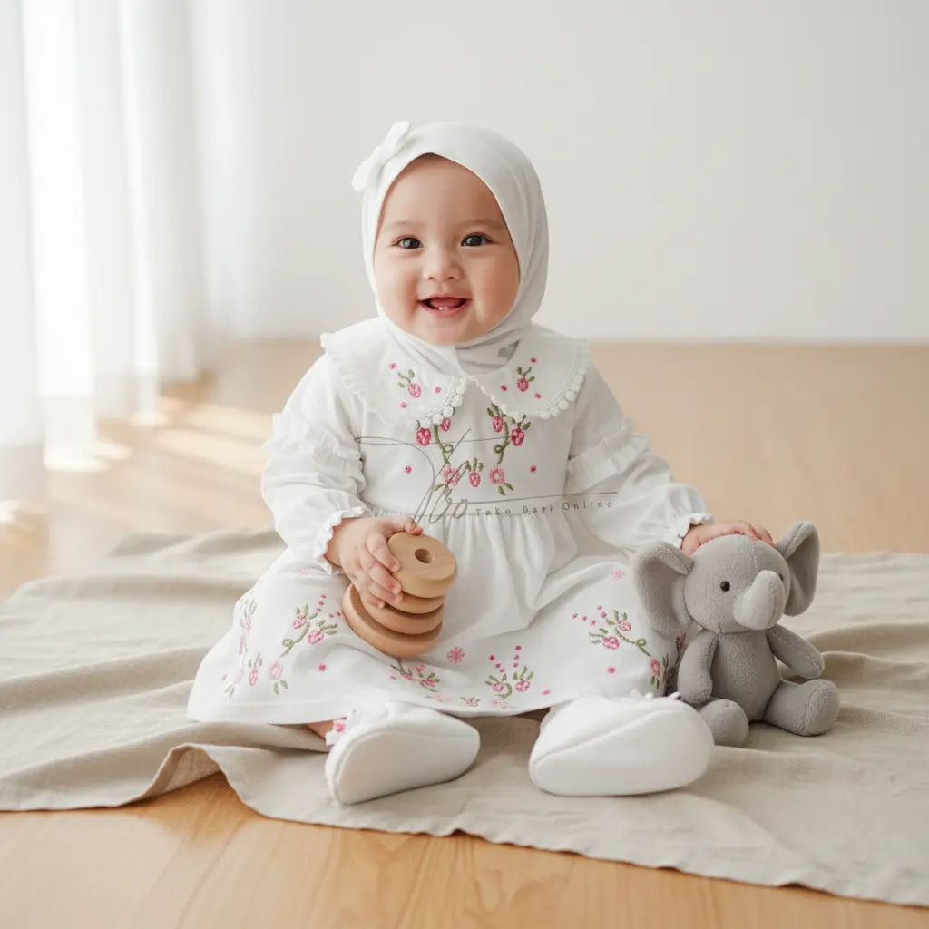 pakai sepatu bunga 0-3 bulan