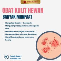 Gambar Obat Kulit Scabies Demodeks Jamur Kutu Anjing Kucing Kelinci | Obat Sakit Kulit Hewan dari Caesar JacO Kota Administrasi Jakarta Barat 2 Tokopedia