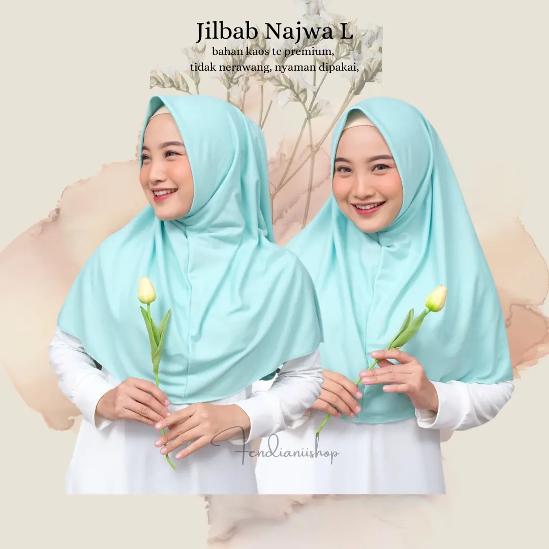 Jilbab Instan Najwa non pet ped Muslim
