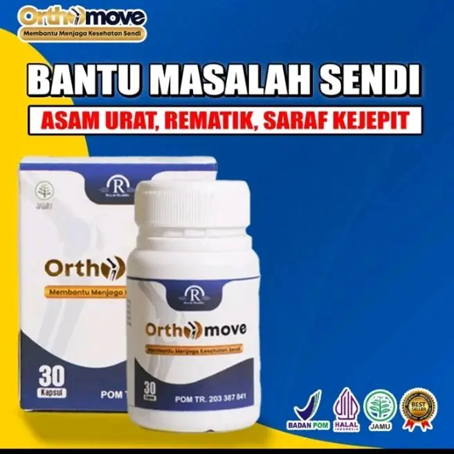 Isi 30kapsul Orthomove Suplemen Herbal Sendi dan Asam Urat baik untuk kesehatan vitamin kapsul Upright Kesehatan Tulang