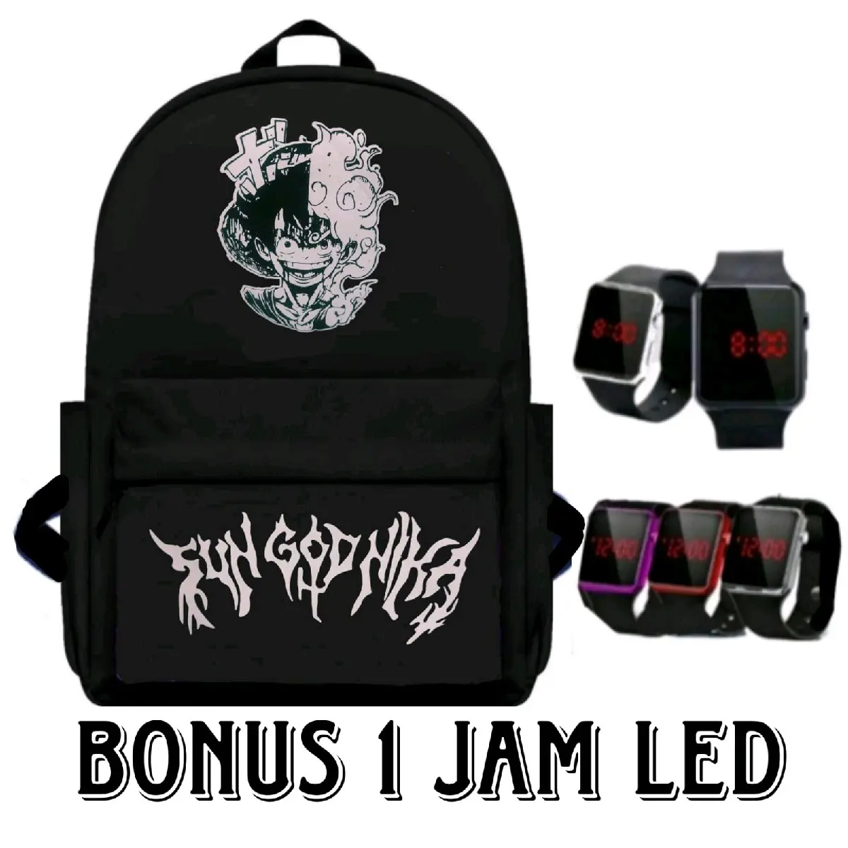 tas anak cowok - ransel sekolah anak - tas anak laki - tas anak terbaru ( free 1 jam led)