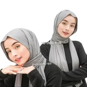 RAYON SUPER// TURKI SHAWL Panjang pashmina kaos Muslim Wanita Jilbab Syari Jilbab Syari Instan Khimar