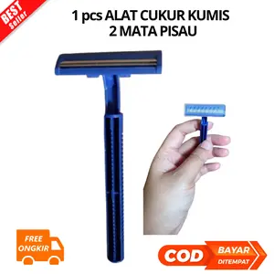 [JIB] BAYAR DI TEMPAT ALAT CUKUR KUMIS / ALAT CUKUR JENGGOT 2 MATA PISAU / PISAU CUKUR KUMIS / PENCUKUR KUMIS