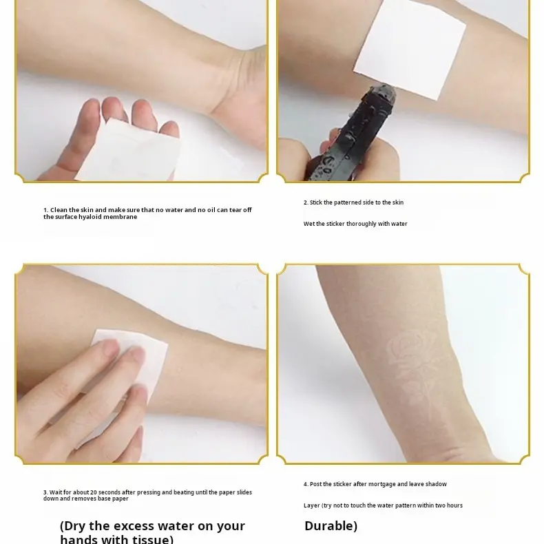 Stiker Tato Tahan Air dengan Simbol Totem untuk Seluruh Lengan Bawah Tampilan Seragam dan Unik Stiker Tato Tahan Air dengan Simbol Totem untuk Seluruh Lengan Bawah Tampilan Seragam dan Unik