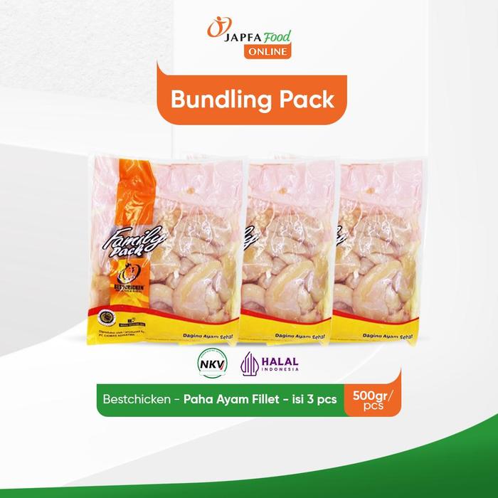 Gambar Bestchicken Paha Ayam Fillet - Paha Ayam Boneless Tanpa Kulit 500 gr - Isi 3 pack - Daily Deals dari Japfa Food Online Kota Administrasi Jakarta Timur Tokopedia
