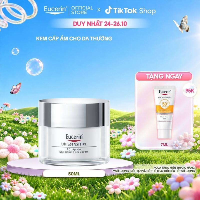 Kem dưỡng ẩm dịu nhẹ cho da thường đến da hỗn hợp Eucerin Aquaporin Active Cream 50ml - Skincare Dưỡng Ẩm Da