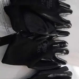 Sarung tangan kain karet anti cutting dan kaca anti slip palm fit Gekko Grip