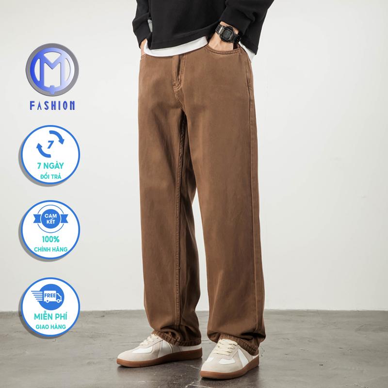 Quần jean nam đẹp cao cấp ống suông boy phố phong cách cổ điển thoải mái hợp thời trang dễ phối đồ