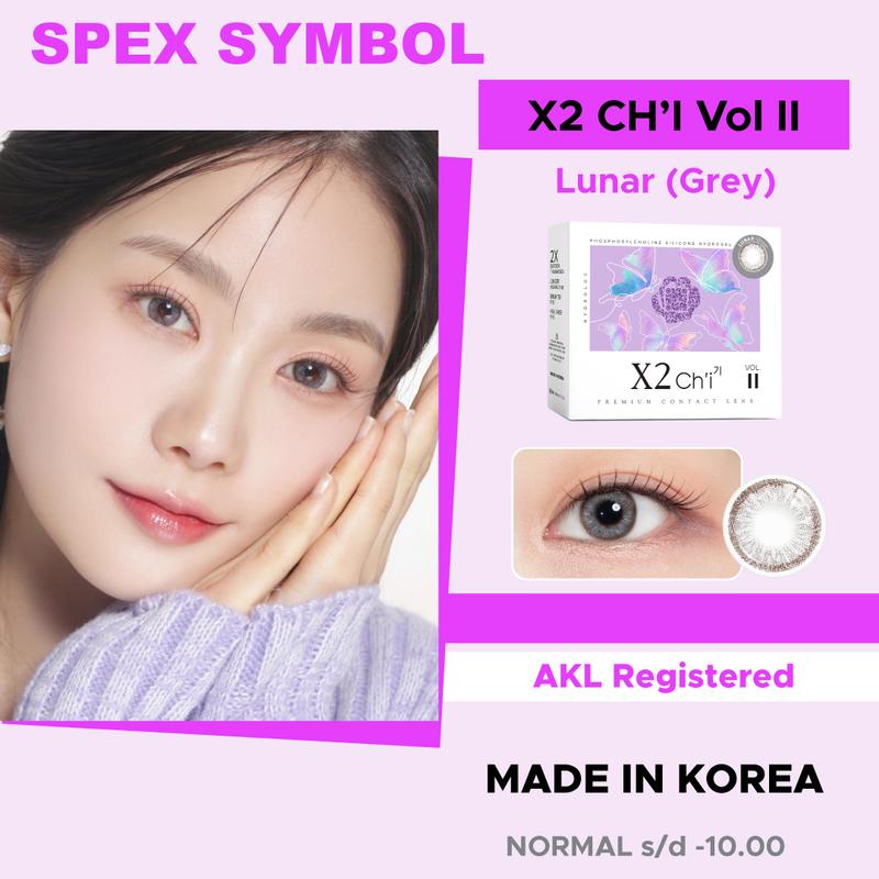 (COD) Spex Symbol Softlens X2 Ch'i Vol II Series (Aura, Lunar)  | Softlens Minus | Soflens Normal Box Eye 1