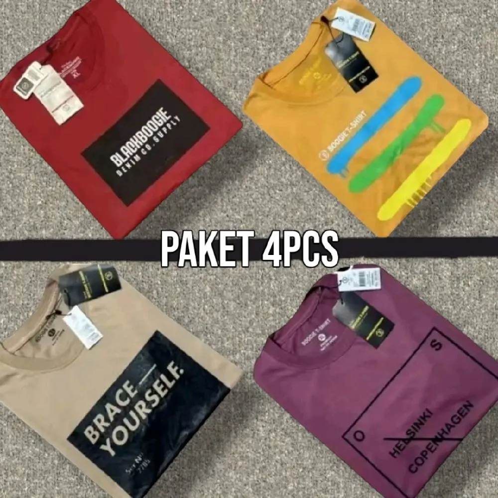 Paket Hemat 4pcs 100rb / Kaus Distro terbaru / Cocok untuk pria dan wanita / Model terbaru / Kaus / Kaos Dewasa / Branded fashion 2022