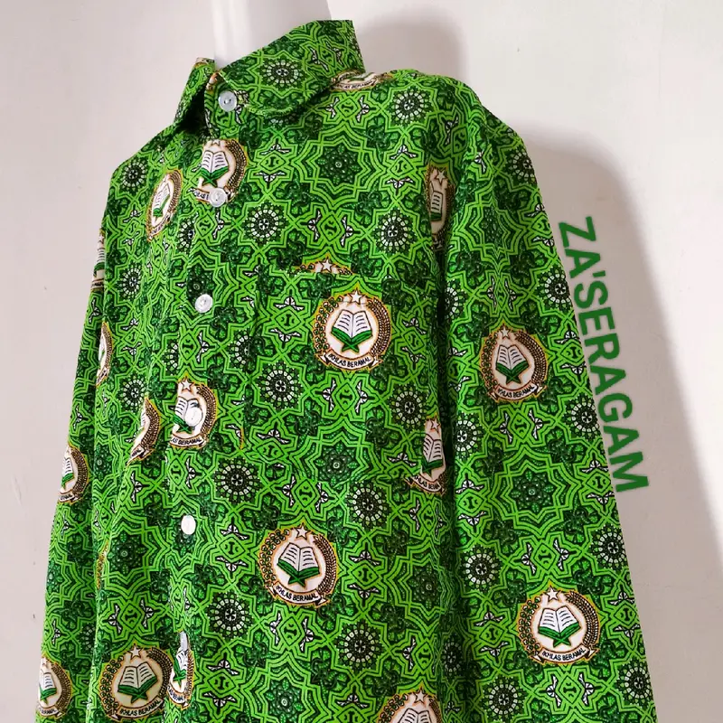 BATIK Mi-BATIK Diniyah-BATIK MI MOTIF ALIFA HIJAU 1
