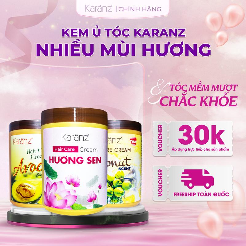 Kem Ủ Tóc Karanz Giúp Mềm Mượt Bóng Tóc Và Dưỡng Tóc Hiệu Quả Dành Cho Tóc Hư Tổn Với Nhiều Mùi Hương