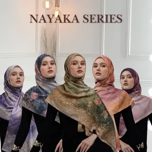 Pashmina Ceruty Premium | Pashmina Printing Motif Cantik ukuran 180x75 cm | Kerudung Jilbab Wanita