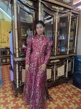 Product Review of KEMILAU Official  Gaun Aliyah All Size LD 110 - Dress Wanita Busana Muslim Kondangan Pesta Brukat from H**y 1