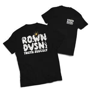 Rown Division Official T-shirt - Rowndvsn Kaos Hitam Pria Wanita