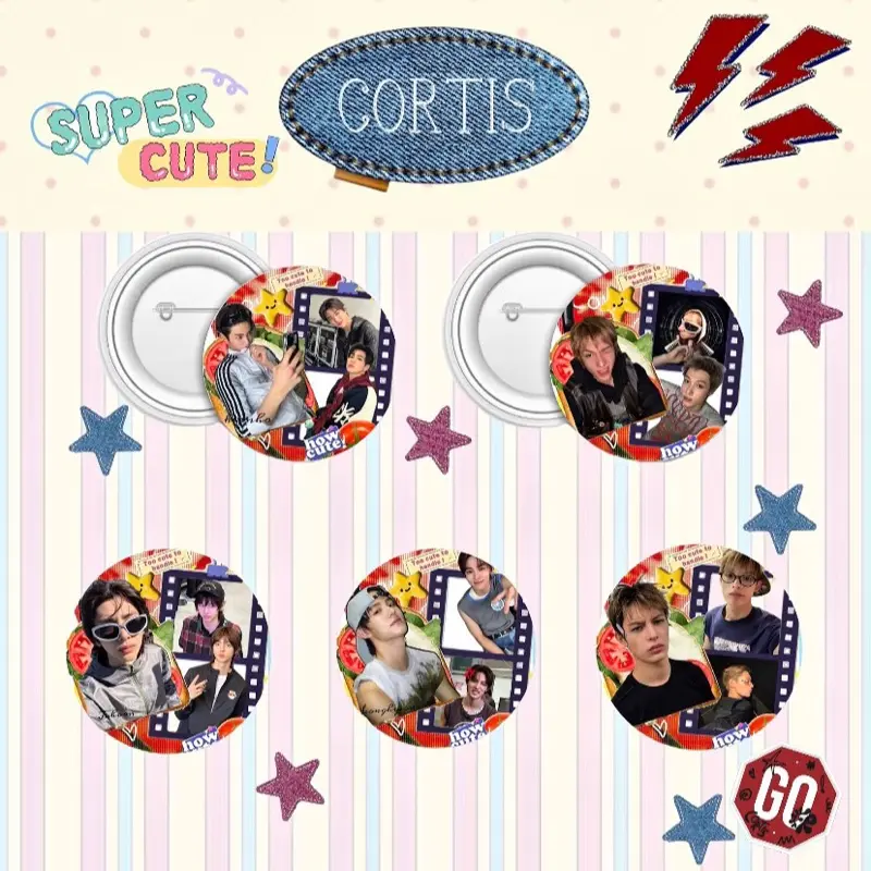 [MIN CO 2] PIN KPOP Buttons dengan Desain Unik dan Warna-warni untuk Penggemar KPOP
