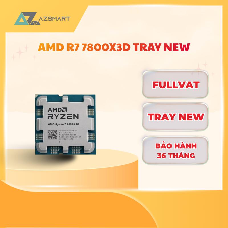 CPU AMD Ryzen 7 7800X3D TRAY (4,2 GHz Boost 5,0 GHz Full VAT)