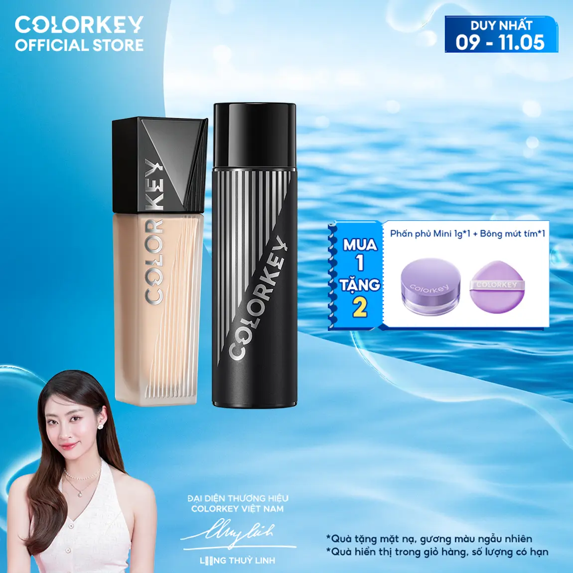 COMBO 1 Kem Nền Kiềm Dầu PHIÊN BẢN NÂNG CẤP +1 Xịt Khóa “Bản thiết kế vĩ đại ngày hè -  Nền bền lì ngại gì thời gian”