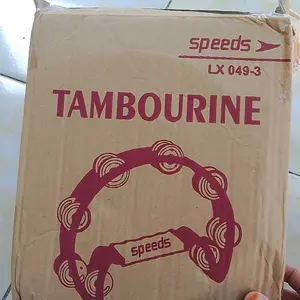 Alat Musik Tamborin Tambourine Double Ring Plastik Kecrekan Tambourine Tamborine Speeds 049-03