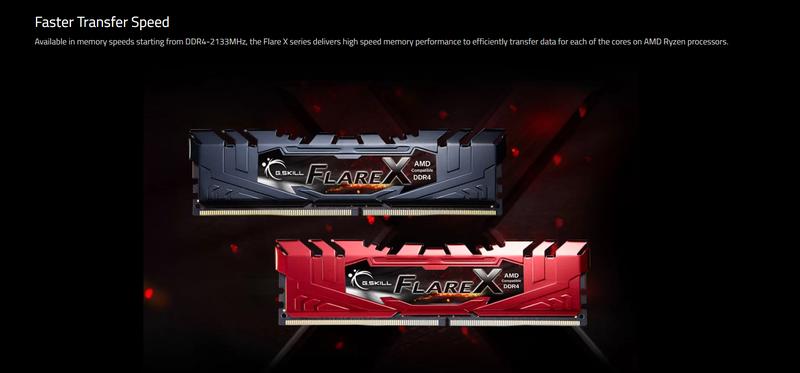 Product Introduction of G.SKILL GSKILL Flare X (for AMD) 8GB/16GB/32GB DDR4 RAM 3200MHz Desktop Memory (LIMITED LIFETIME WARRANTY BY CORBELL TECHNOLOGY PTE LTD) 2