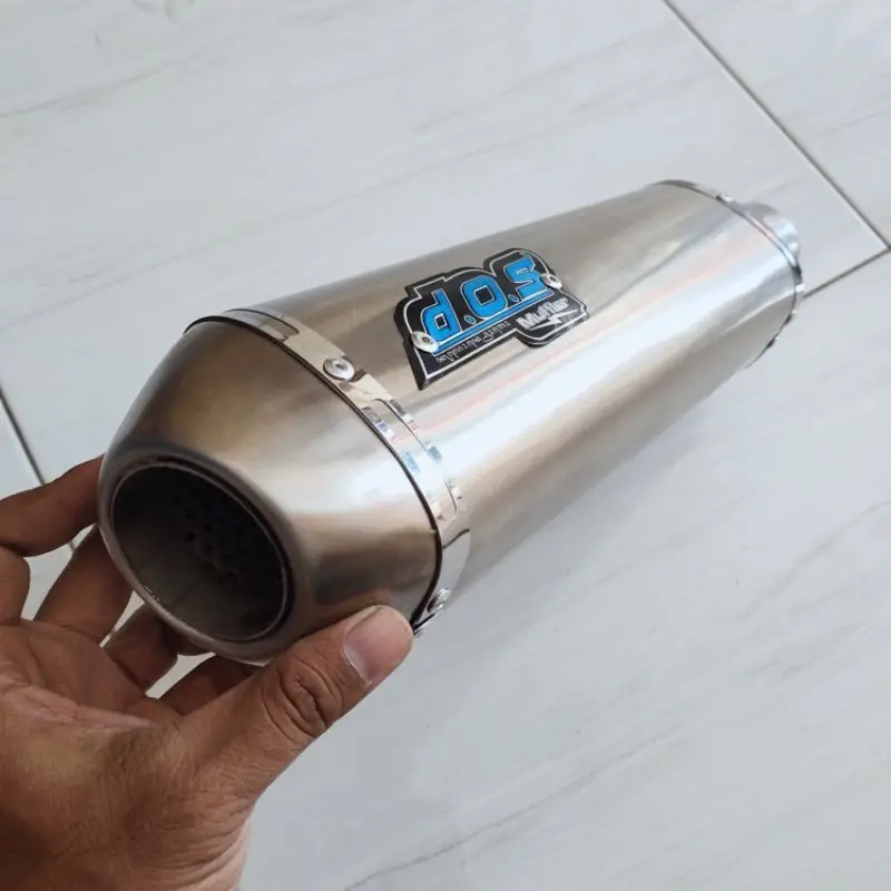 New slincer Knalpot DOS kapsul inlet 50MM suara ngebas adem Promo 2