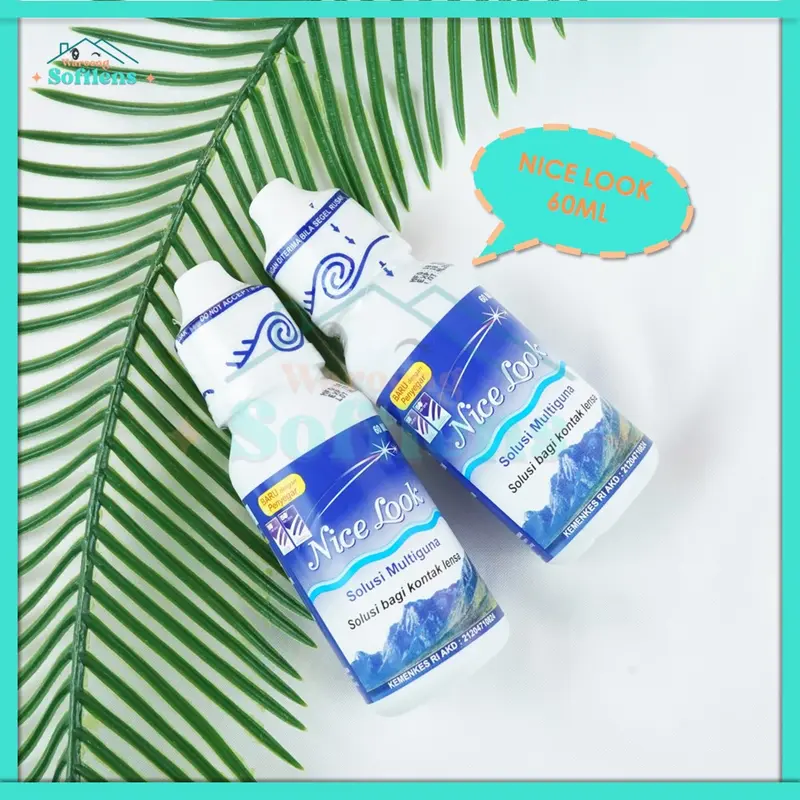 Cairan Pembersih Softlens  NICE LOOK 60ml 1
