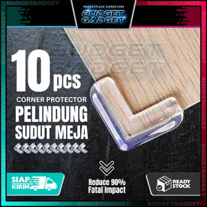 Silicone Bumper Pengaman Siku Sudut Ujung Meja 10 PCS Silikon Bumper Pelindung Anak dan Bayi Aman dan Awet untuk Meja Lemari Kabinet Rumah