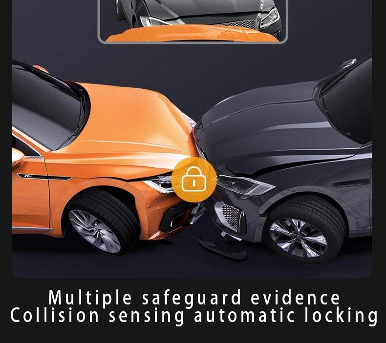 Product Introduction of HD 4K dual lens driving recorder black box driving recorder car DVR 1080P rear camera built-in WiFi GPS 24-hour parking monitor Includes 128GB TF 36