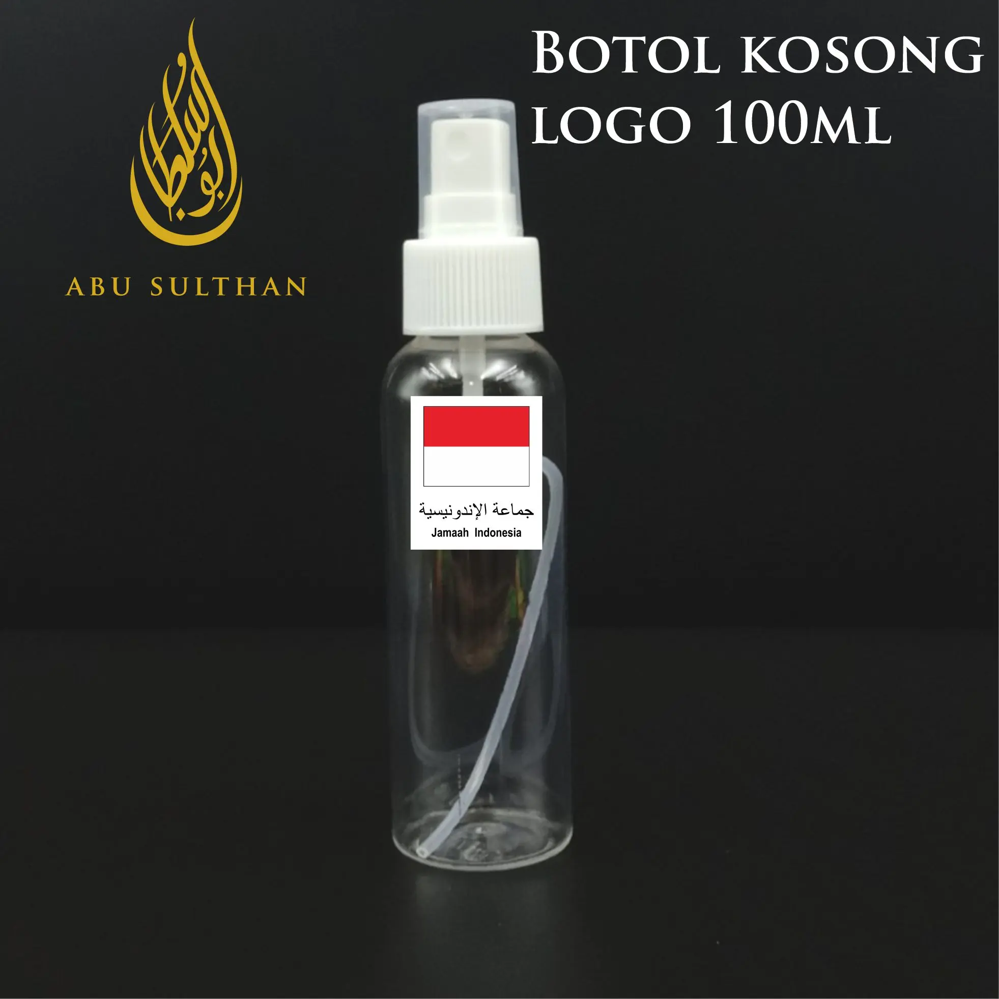 Botol Spray Kosong Logo Indonesia 100ml Botol Wudhu Perlengkapan Haji Dan Umroh Pria Wanita