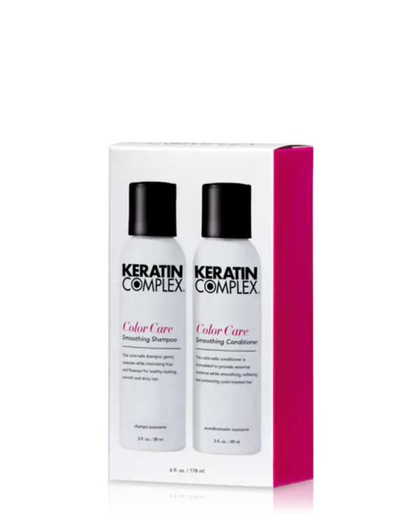 Deluxe Set - Color and Keratin Care Home Use - Professional Range 89ml shampoo and condiitoner after keratin care