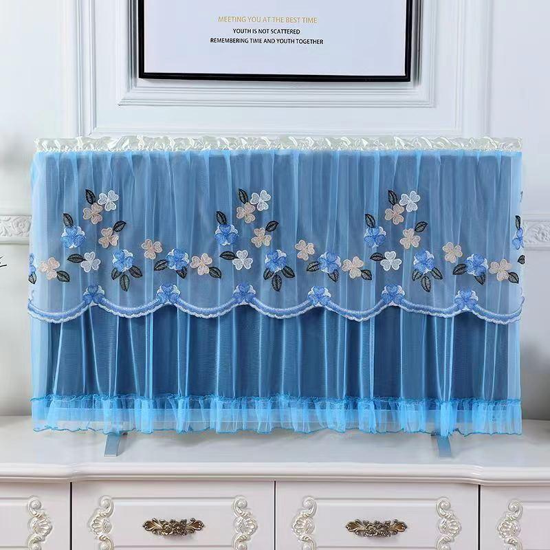 Tấm Che Bụi Gia Dụng, Tấm Che Màn Hình LCD 55 Inch, Tấm Che Bụi 43 Inch, Tấm Che TV 50 Inch, 32 Inch, 65 Inch, Vải Ren Gia Đình, Tấm Che Bụi TV Thông Dụng Treo Phẳng Và Cong