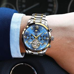 GUANQIN Men's Mechanical Watches Automatic Watches Men's Business Formal Watches Mechanical Stainless Steel Waterproof Luminous Men's Watches
