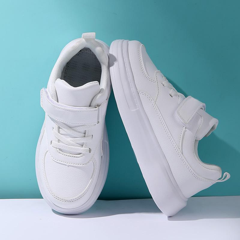 Children Sneakers Boys Sports Shoes Breathable Lightweight Casual Daily School Kids Shoes Running Walking Sneakers All White 6