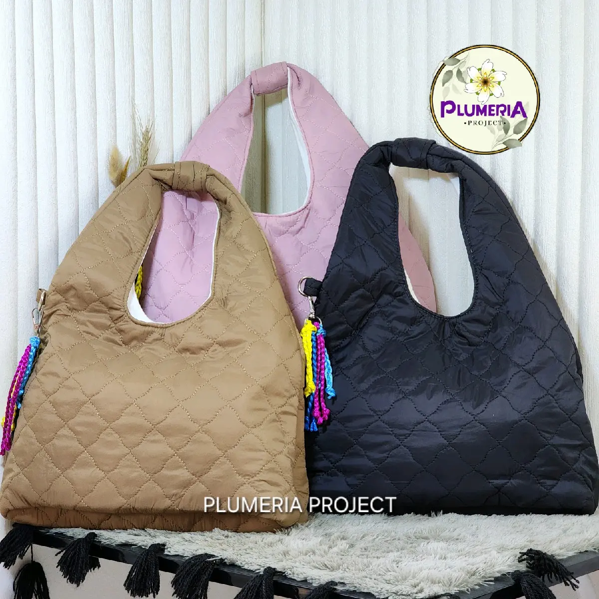 PLUMERIA PROJECT - Felberta Quilted Totebag / Tas Wanita / Slingbag Wanita / Tas Selempang / Shoulder Bag / Tote Bag / Handbag