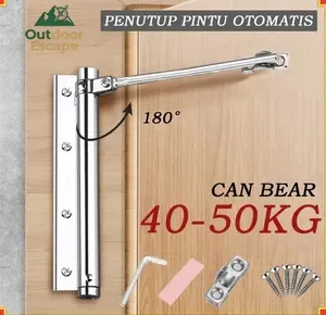 Door Closer Penutup Pintu Otomatis Alat Penahan Penutup Pintu Otomatis Besi Tahan Karat COD