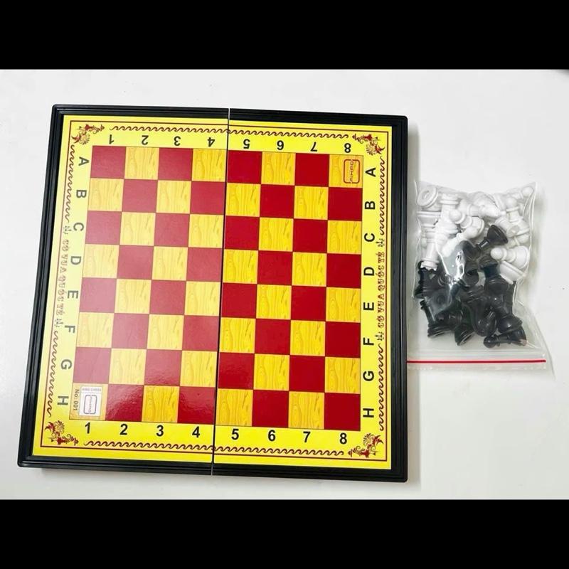 [CỜ VUA] Bàn Cờ Vua Quốc Tế Hộp Nhựa Gấp Gọn Kích Thước 28cm x 28cm Aihao Cao Cấp Kèm Quân Cờ (3)