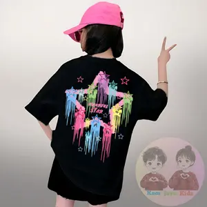 Kaos Distro Oversize Anak Cewek / Baju Atasan Anak Perempuan / Pakaian Anak T-shirt Fashion Unisex Usia 6-13 Tahun / Katun Combed 24s Sablon Printing Nyaman Santai