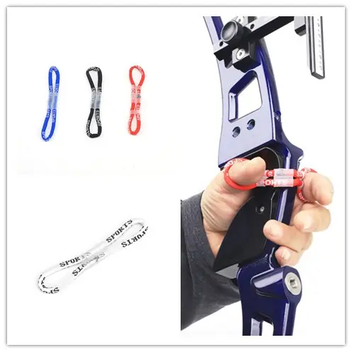 Adjustable Recurve Bow Finger Sling  Archery Accessories 125mm 135mm Four Color