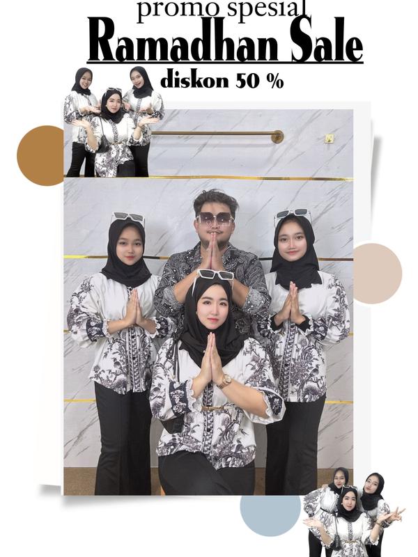 YM yimie fashion || Special live 2025 || campur model campur warna semua yang di review koleksi yimie fashion Wanita Panjang Oversize 3