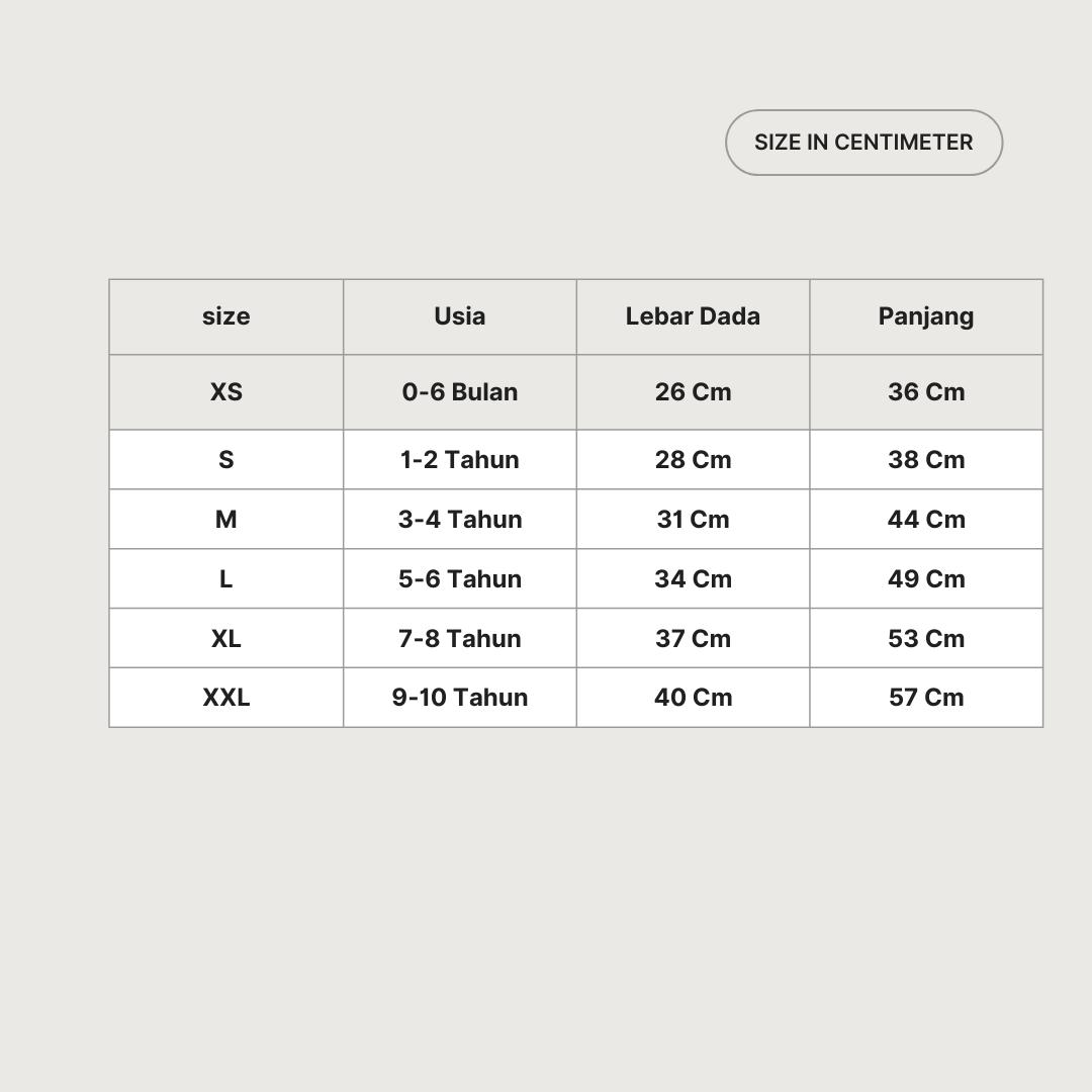 Stelan Baju Anak Cucu Kesayangan Kakung dan Uti Lenan Pendek Bahan Katun 30s