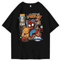 Gambar Hi VABA Oversized Cat Spider Man Tshirt | Kaos Streetwear Unisex Tee - Hitam, S dari zaskiamecca.id Kab. Bekasi 1 Tokopedia