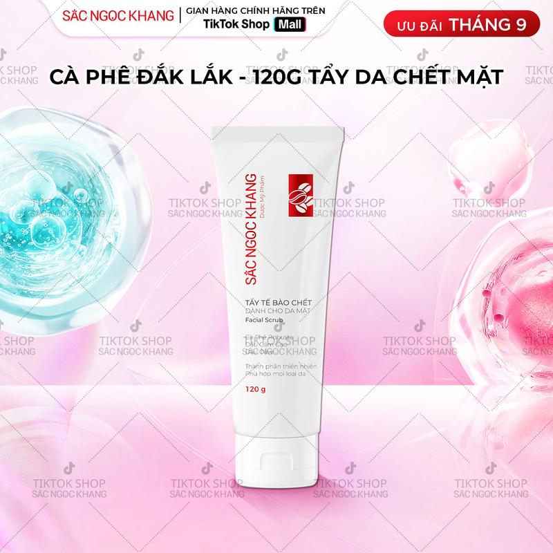 Tẩy tế Bào Chết Da Mặt Cà Phê Đắk Lắk Sắc Ngọc Khang - Tẩy Da Chết Mịn Màng, Hỗ…