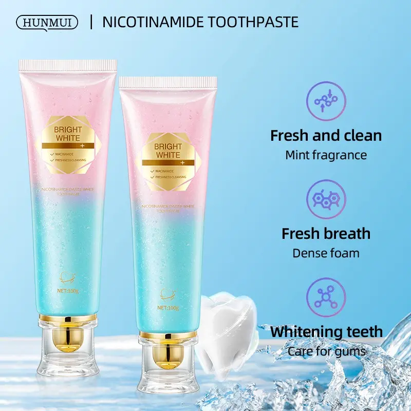 Niacinamide Whitening Toothpaste Refreshing Teeth Cleaning Oral Care for Men and Women